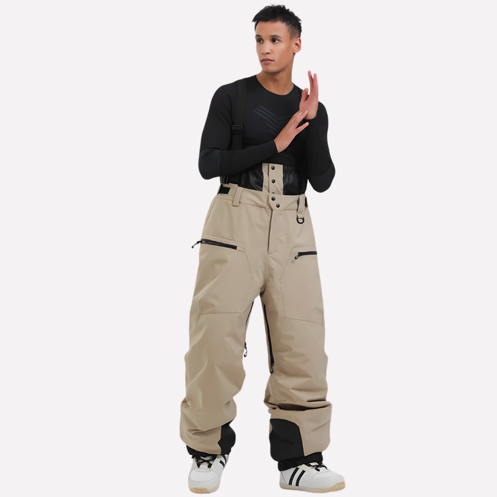 Heren Cargo Snow Bibs Pants