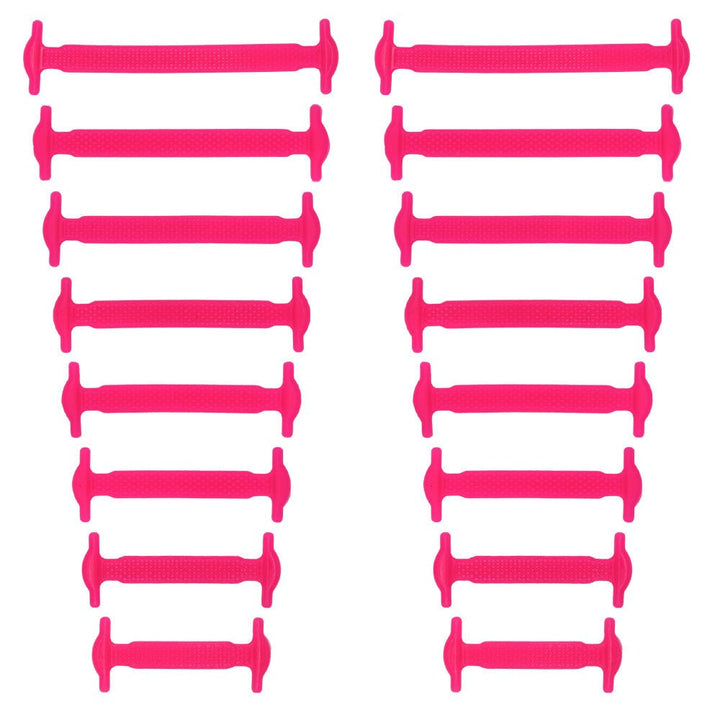 16Pcs/Set silicone elastic no tie shoelaces