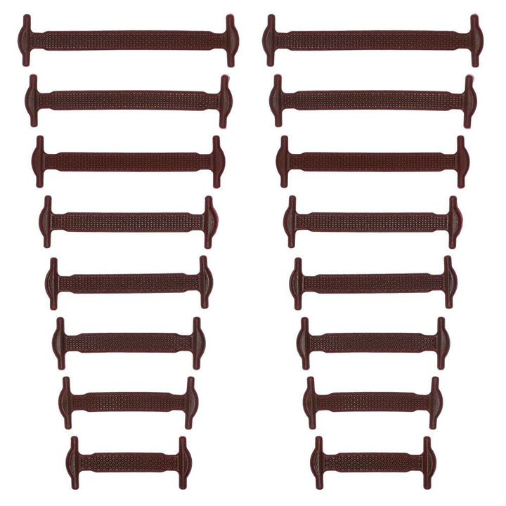 16Pcs/Set silicone elastic no tie shoelaces