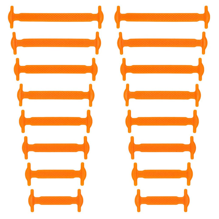 16Pcs/Set silicone elastic no tie shoelaces