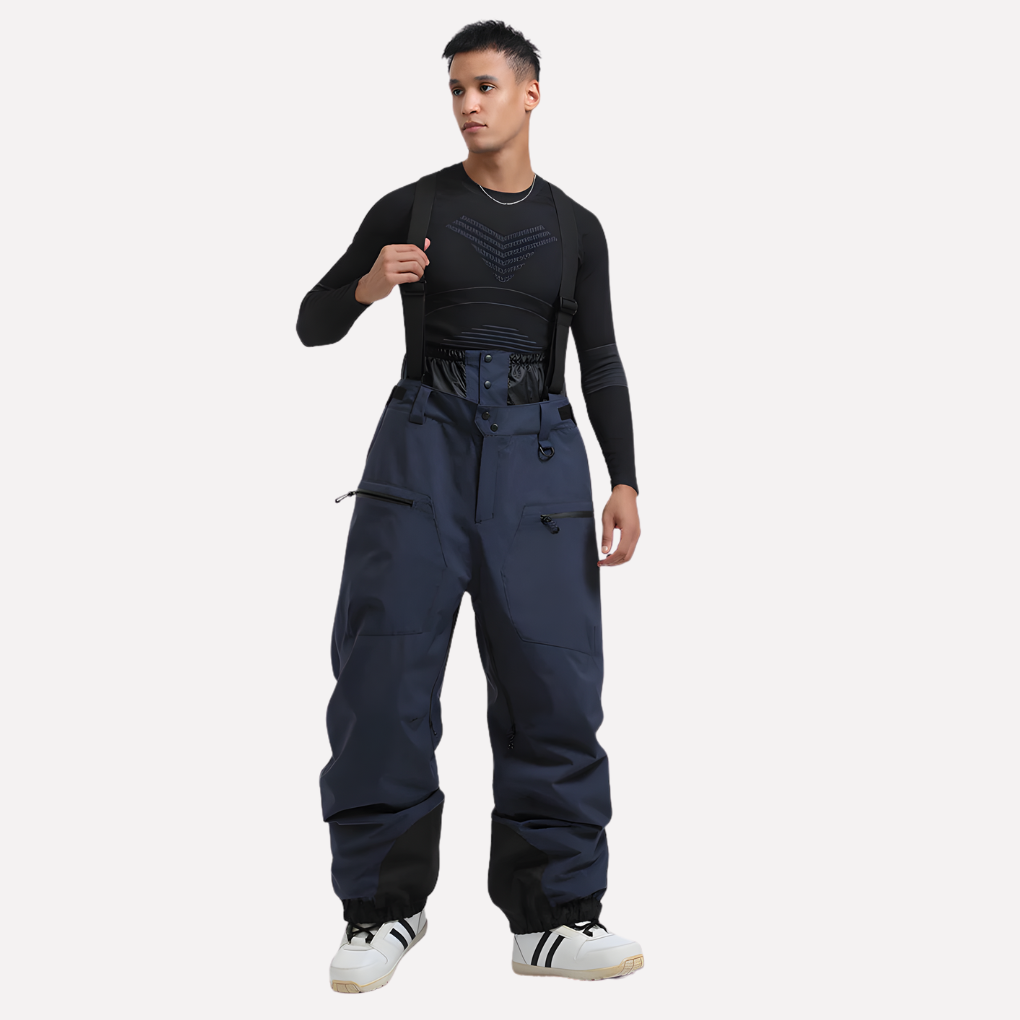 Heren Cargo Snow Bibs Pants