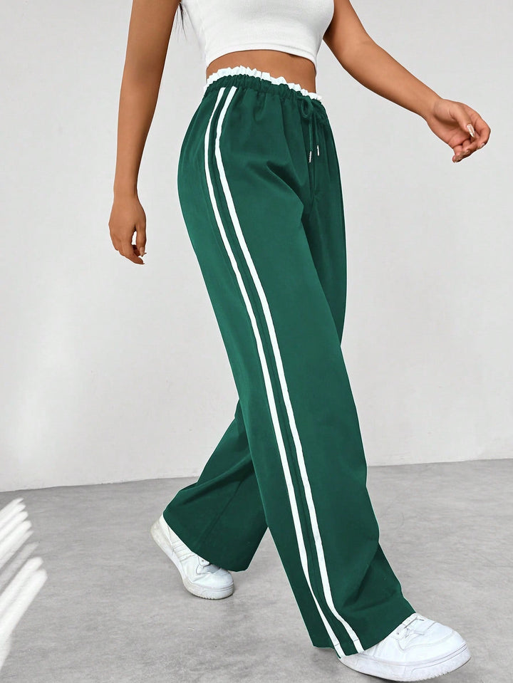 Trend | Sportieve wide-leg broek