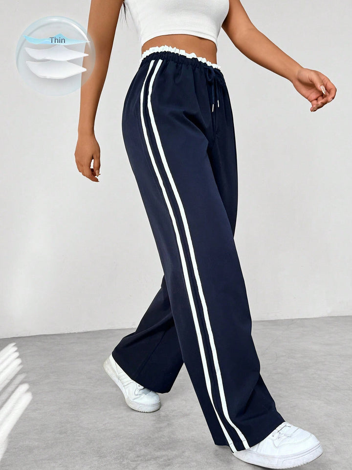 Trend | Sportieve wide-leg broek