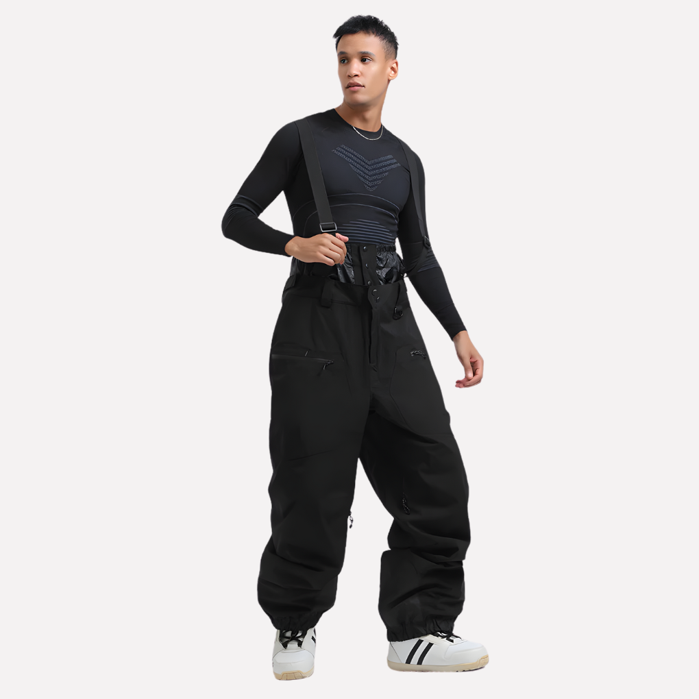 Heren Cargo Snow Bibs Pants