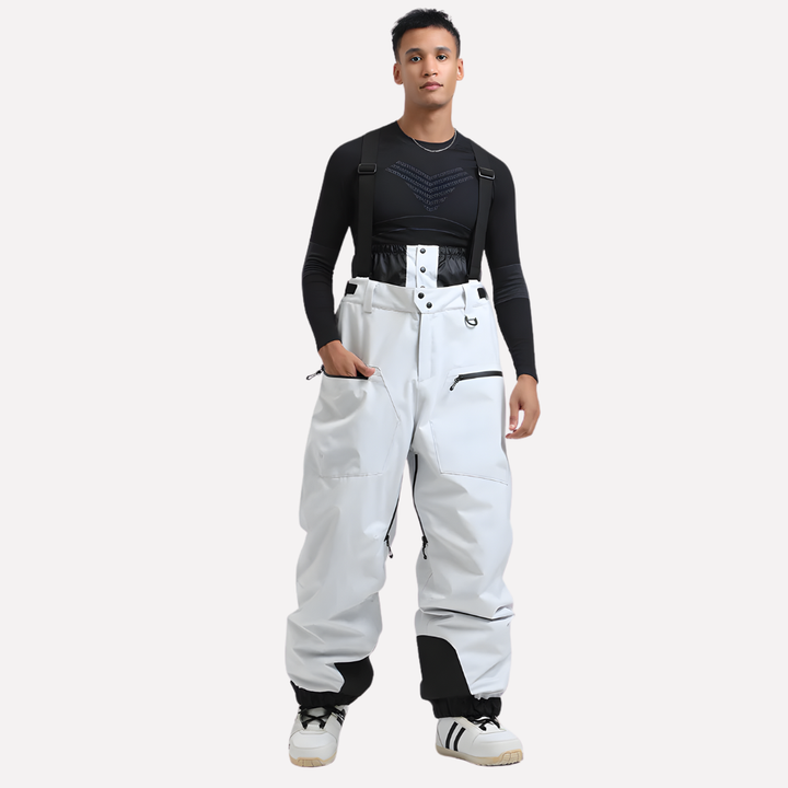 Heren Cargo Snow Bibs Pants