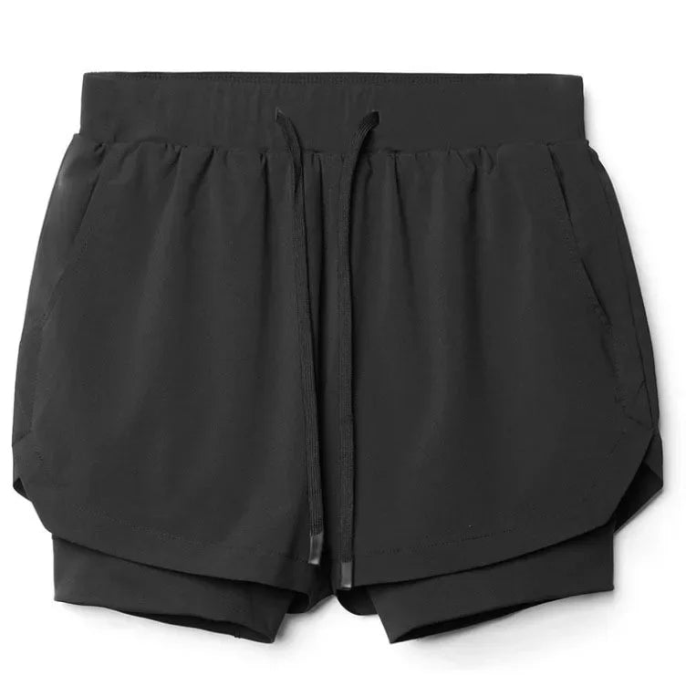 Dubbelgelaagde Compressieshorts voor Heren