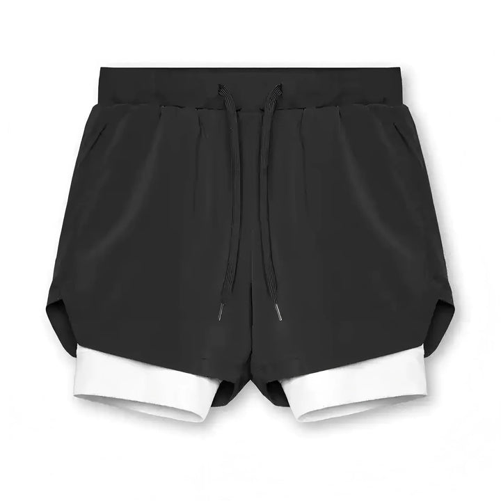 Dubbelgelaagde Compressieshorts voor Heren