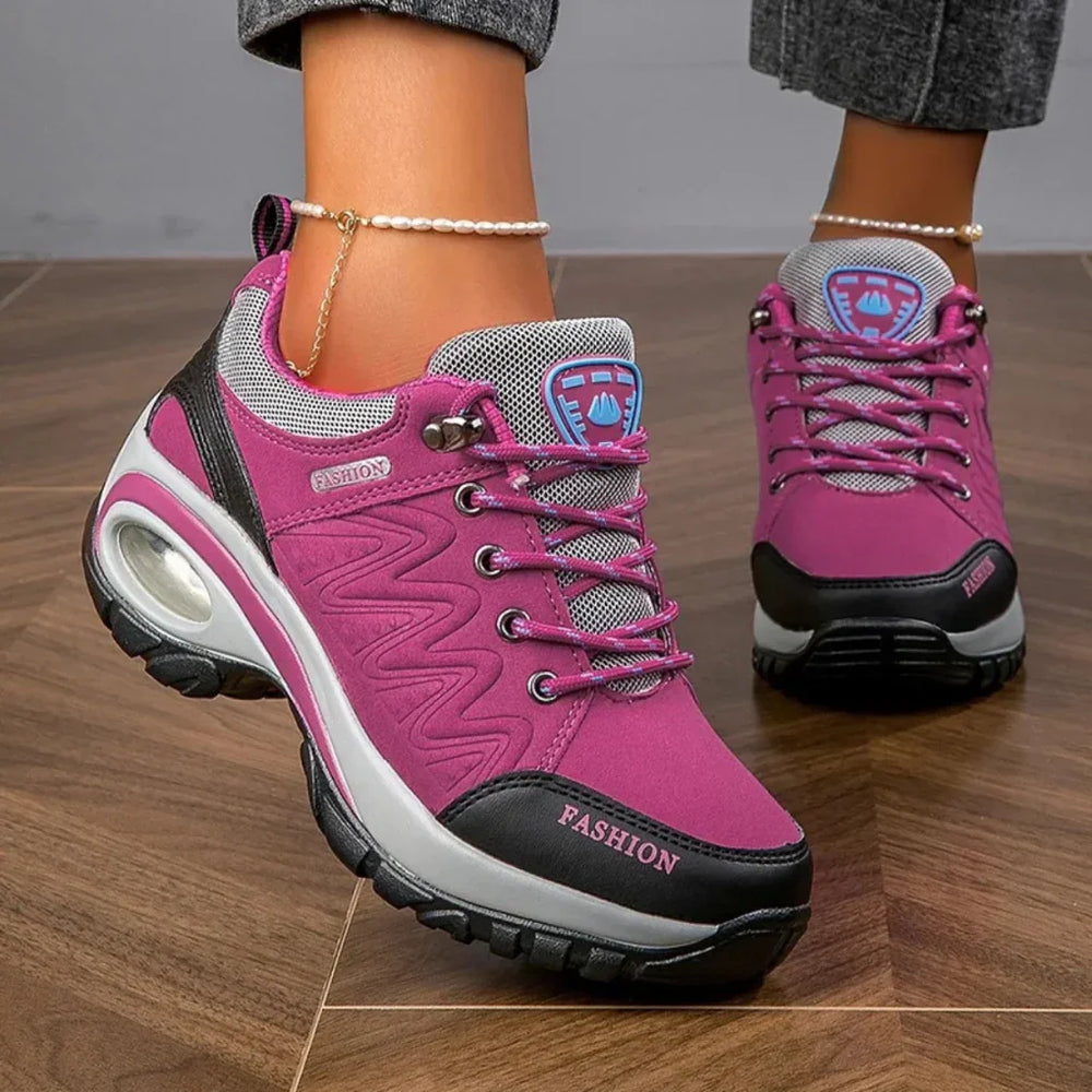 Waterdichte kleurrijke wandelschoenen voor dames