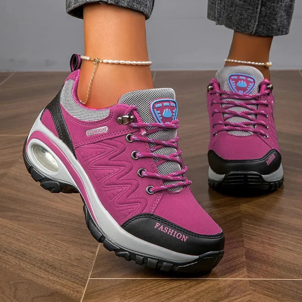 Waterdichte kleurrijke wandelschoenen voor dames
