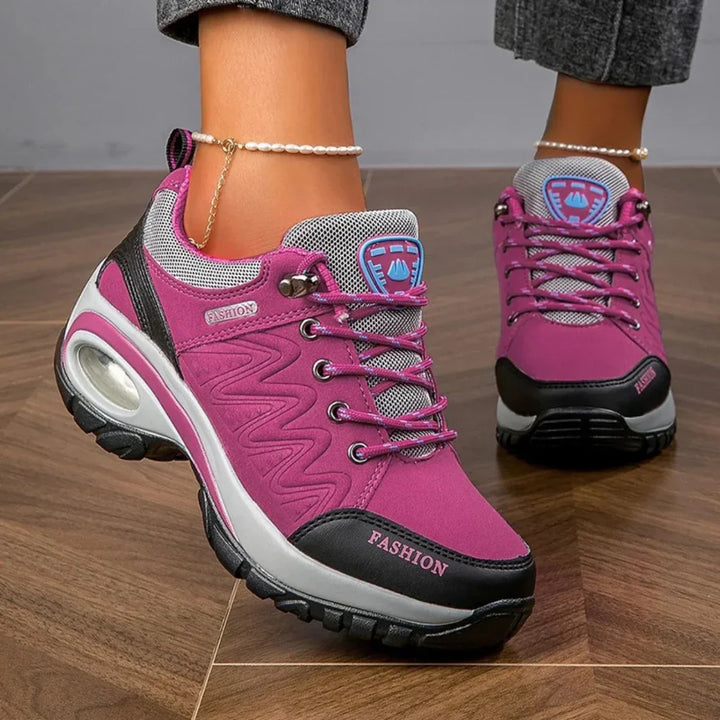 Waterdichte kleurrijke wandelschoenen voor dames