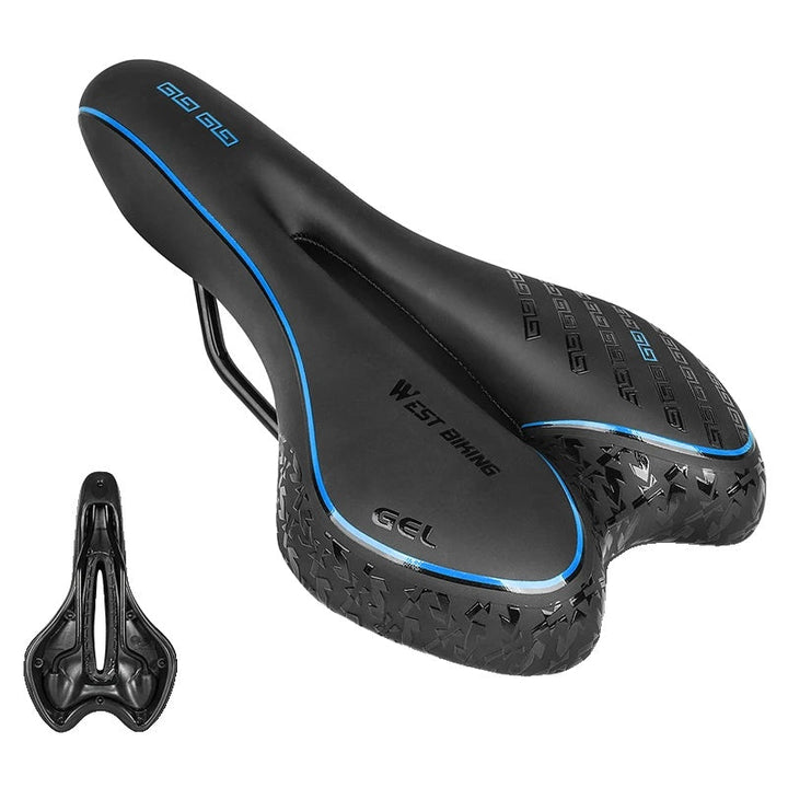 Premium Bike Saddle | Gel Comfort Technology with Red Accent