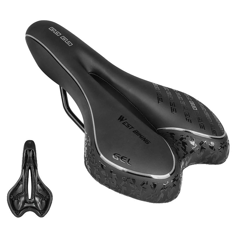 Premium Bike Saddle | Gel Comfort Technology with Red Accent