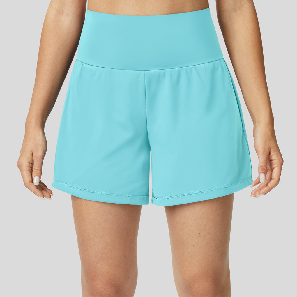 Yogashorts met hoge taille