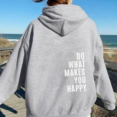 Hoodie met Motiverende Print voor Dames