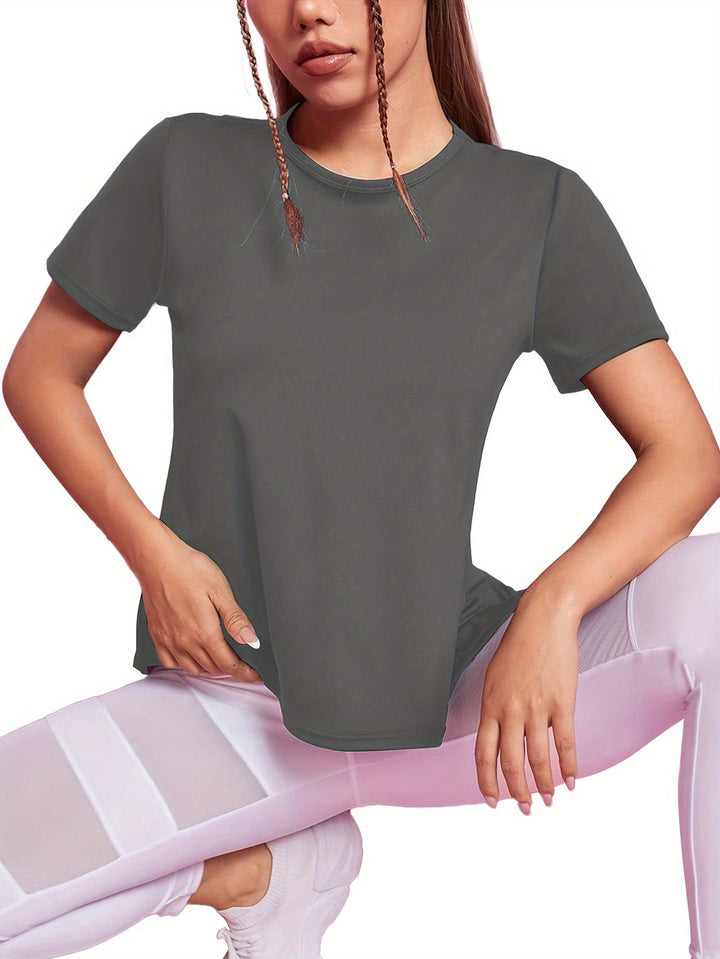 Lotte | Sneldrogend dames sportshirt met korte mouwen en ademende mesh-contrast