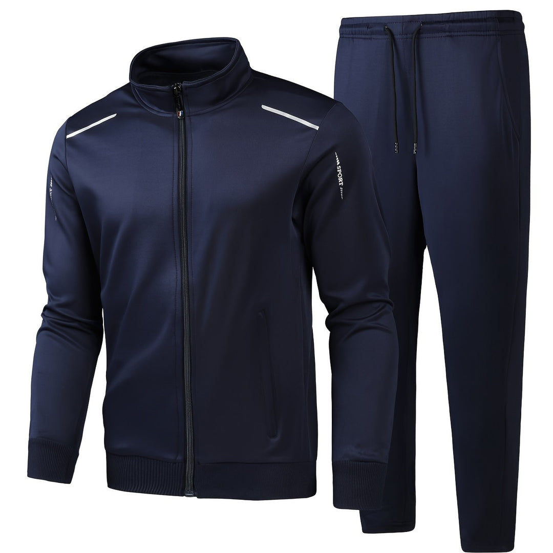 Lucas | Trainingspak met staande kraag en casual broek