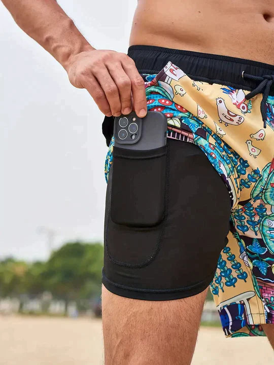 DualFlex Zwemshort | 2-in-1 Comfort | Sportieve Prints