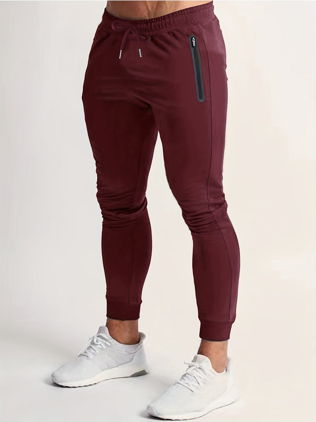 Sport Jogger | Polyester Mix | Slim Fit met Ritszakken