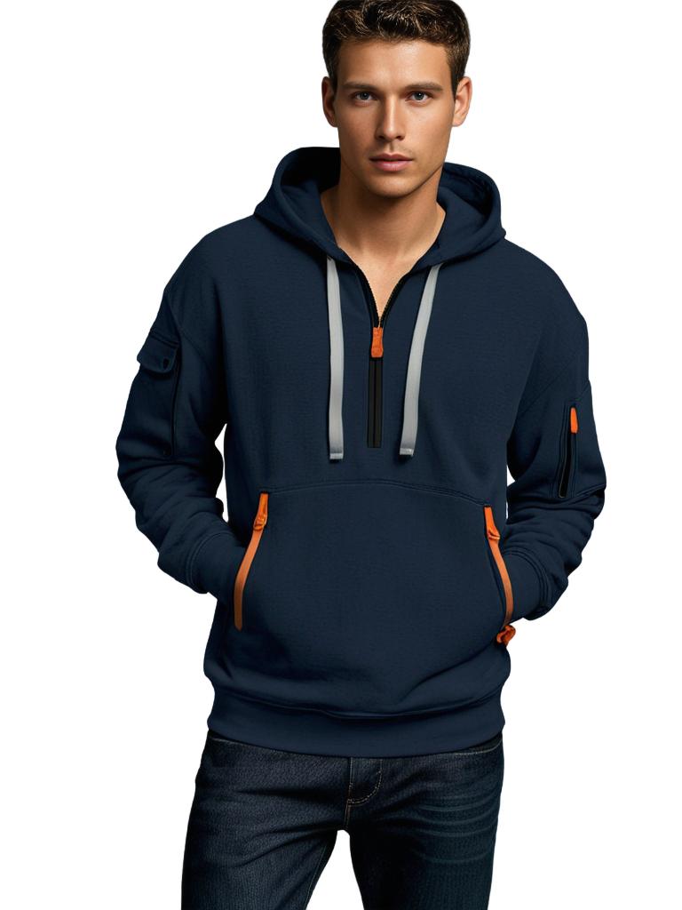Heren Sport Hoodie Met Zakdetails | Slim Fit | Urban Outdoor Style