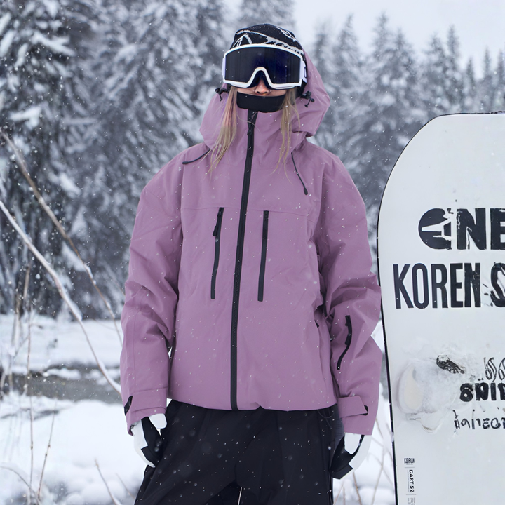 Ruimvallende sneeuwjas voor dames