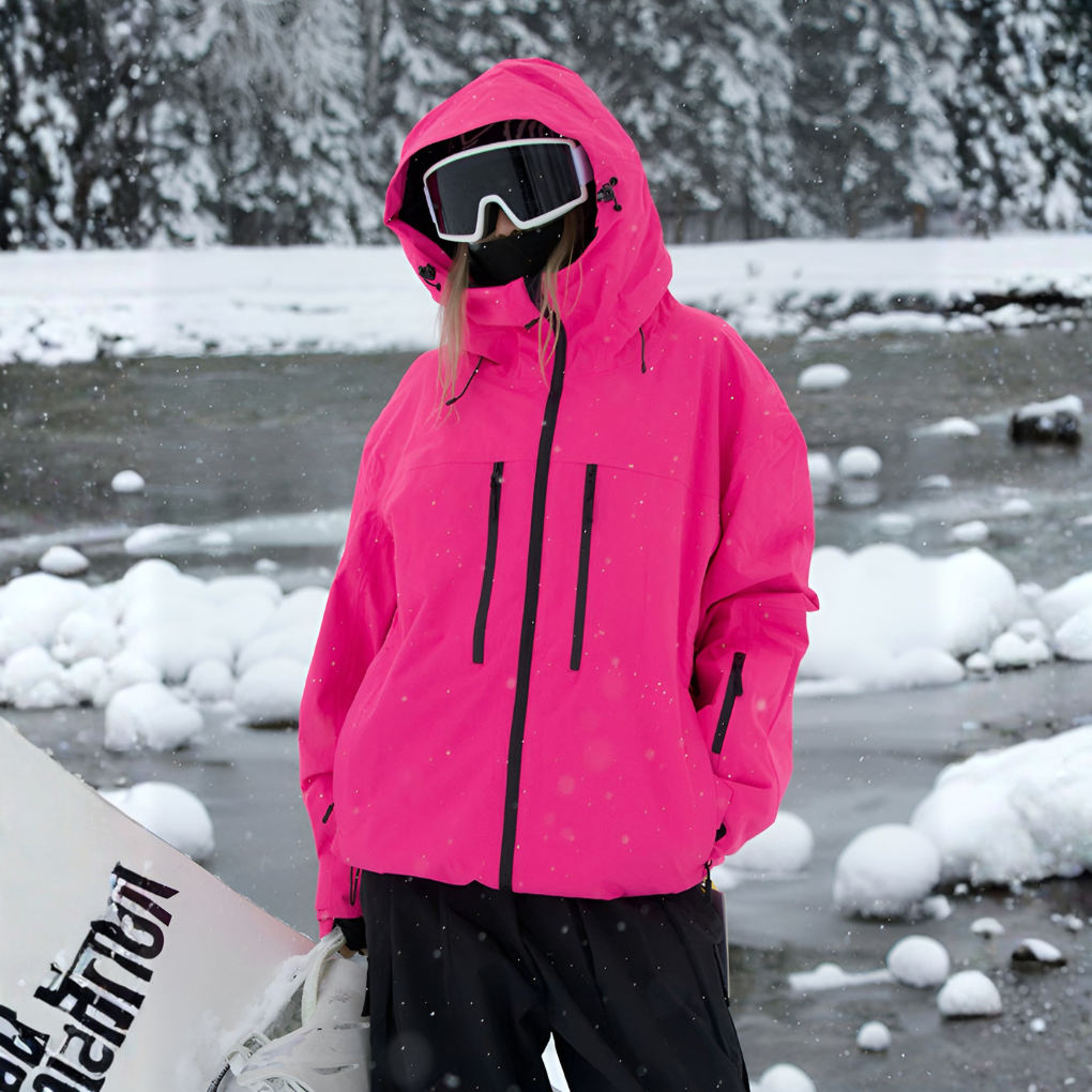 Ruimvallende sneeuwjas voor dames