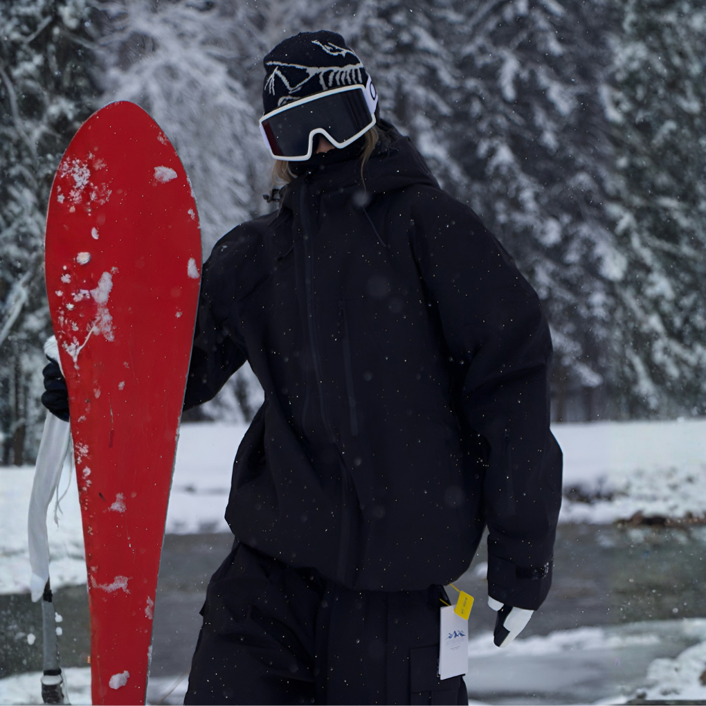 Ruimvallende sneeuwjas voor dames