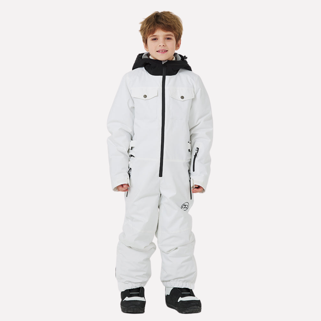 Kinder sneeuwpak uit één stuk