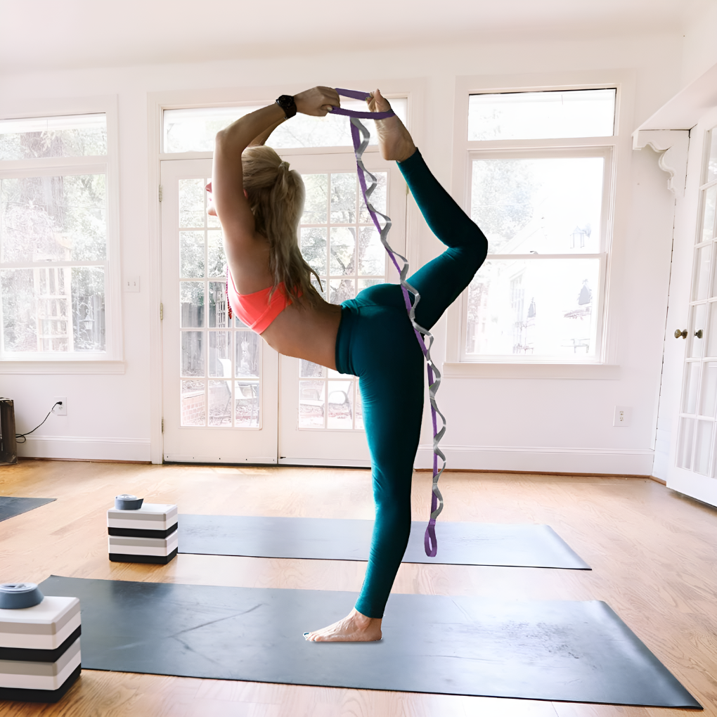 Yoga-rekband met 12 lussen