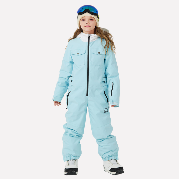 Kinder sneeuwpak uit één stuk