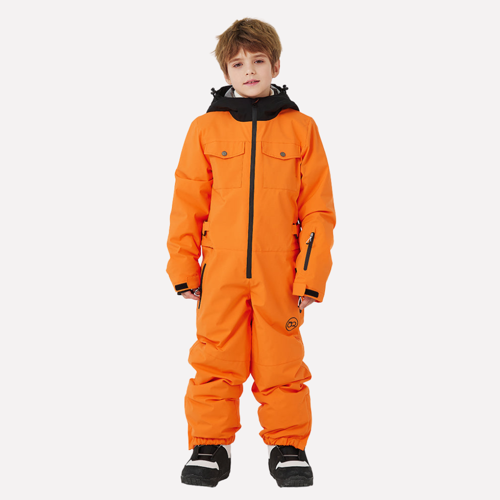 Kinder sneeuwpak uit één stuk