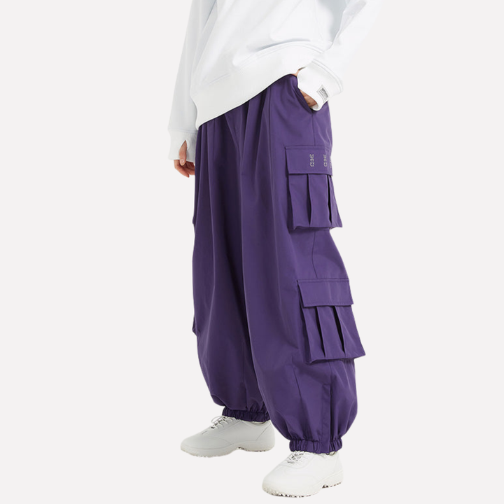 Baggy cargo snowboardbroek voor heren