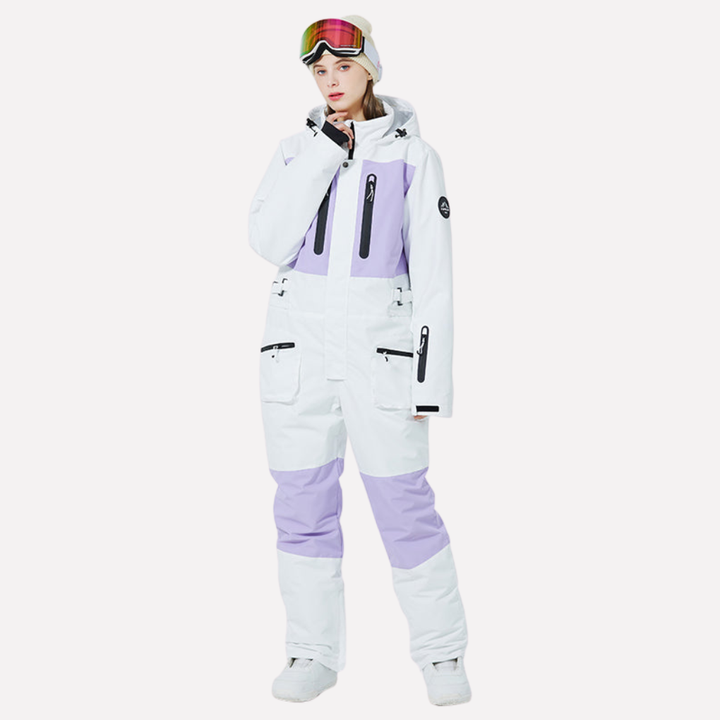 Dames jumpsuit uit één stuk voor sneeuw