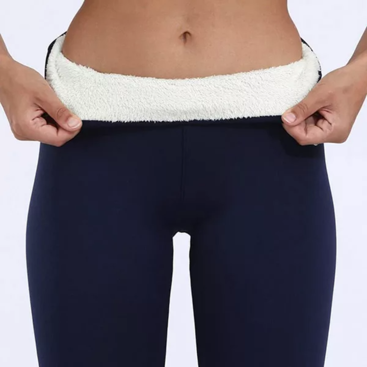 Fleece legging met hoge taille