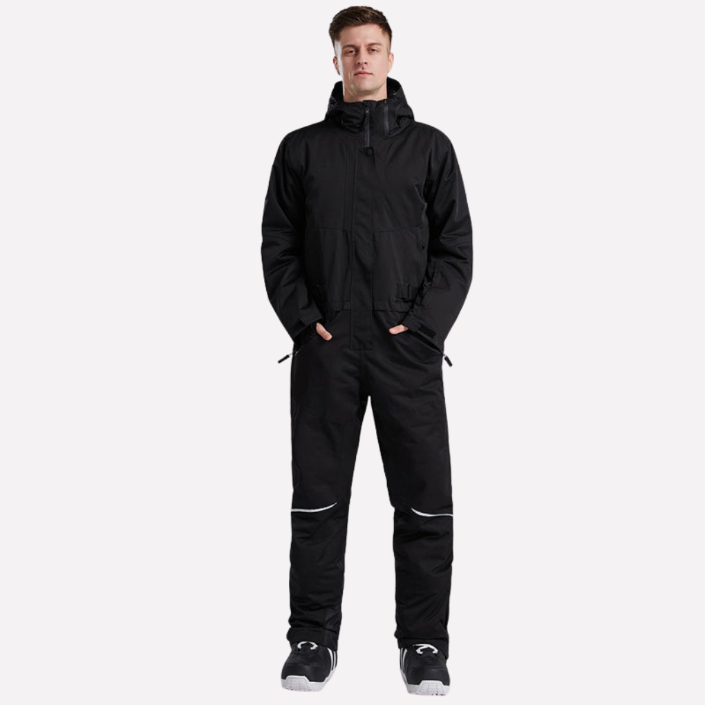 Heren snowboard- en skipak uit één stuk