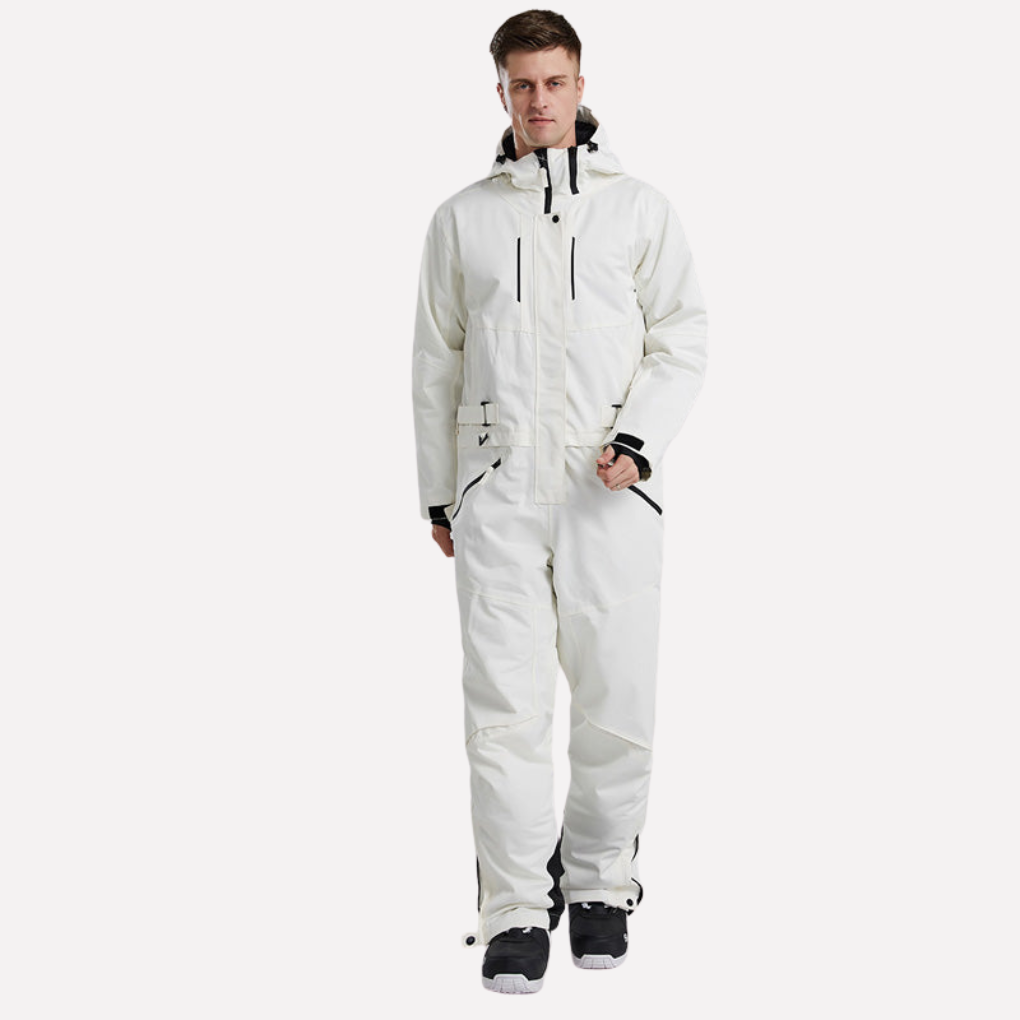 Heren snowboard- en skipak uit één stuk