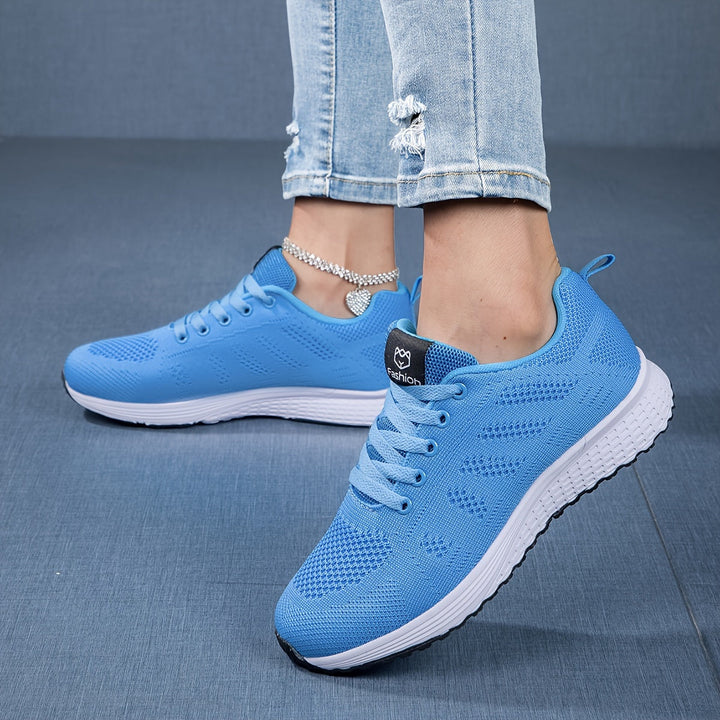 Dames Sneakers Met Vetersluiting en Ademend Ontwerp Voor Sport en Vrije Tijd