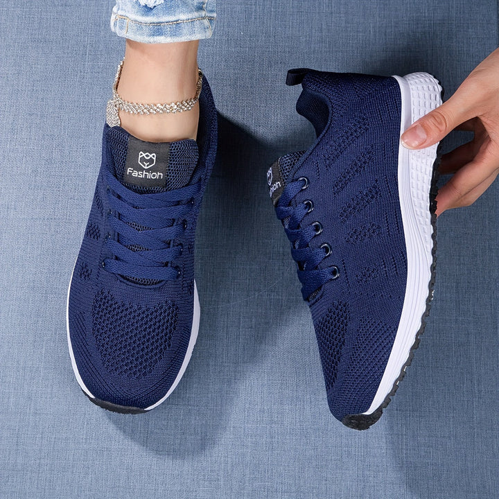 Dames Sneakers Met Vetersluiting en Ademend Ontwerp Voor Sport en Vrije Tijd