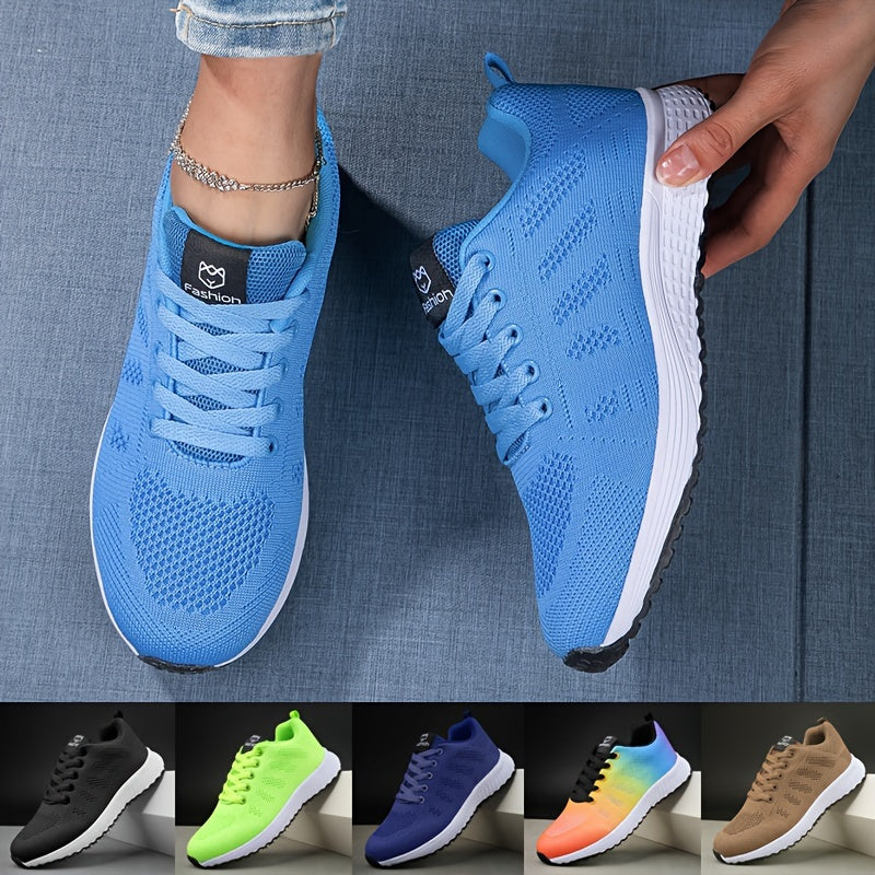 Dames Sneakers Met Vetersluiting en Ademend Ontwerp Voor Sport en Vrije Tijd