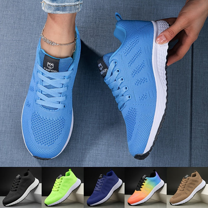 Dames Sneakers Met Vetersluiting en Ademend Ontwerp Voor Sport en Vrije Tijd