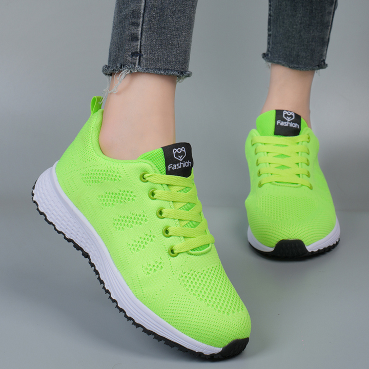 Dames Sneakers Met Vetersluiting en Ademend Ontwerp Voor Sport en Vrije Tijd