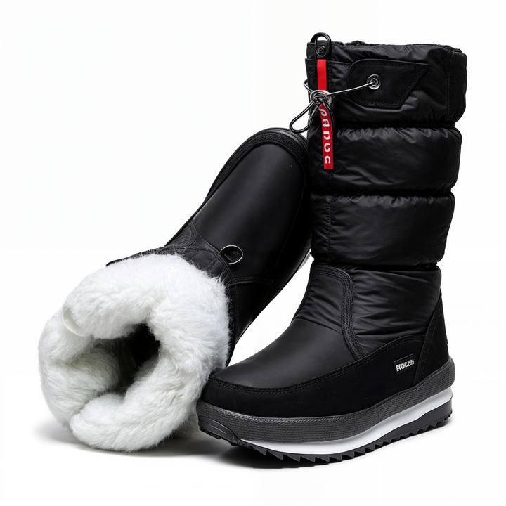 Dames Sneeuwschoenen Winterboots Gevoerd Middenhoog