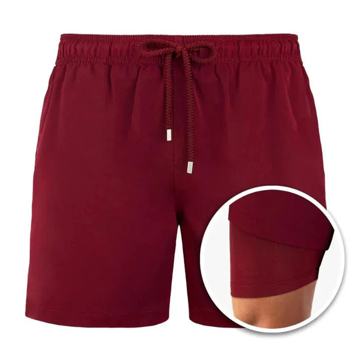 2-in-1 Sport Zwemshort | Met Binnenbroek & Zak | Sneldrogend
