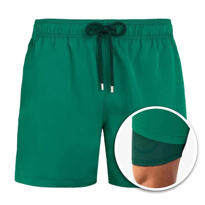 2-in-1 Sport Zwemshort | Met Binnenbroek & Zak | Sneldrogend