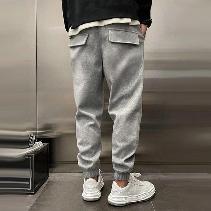 Heren Joggingbroek met Nauwsluitende Pijpen en Achterzakken