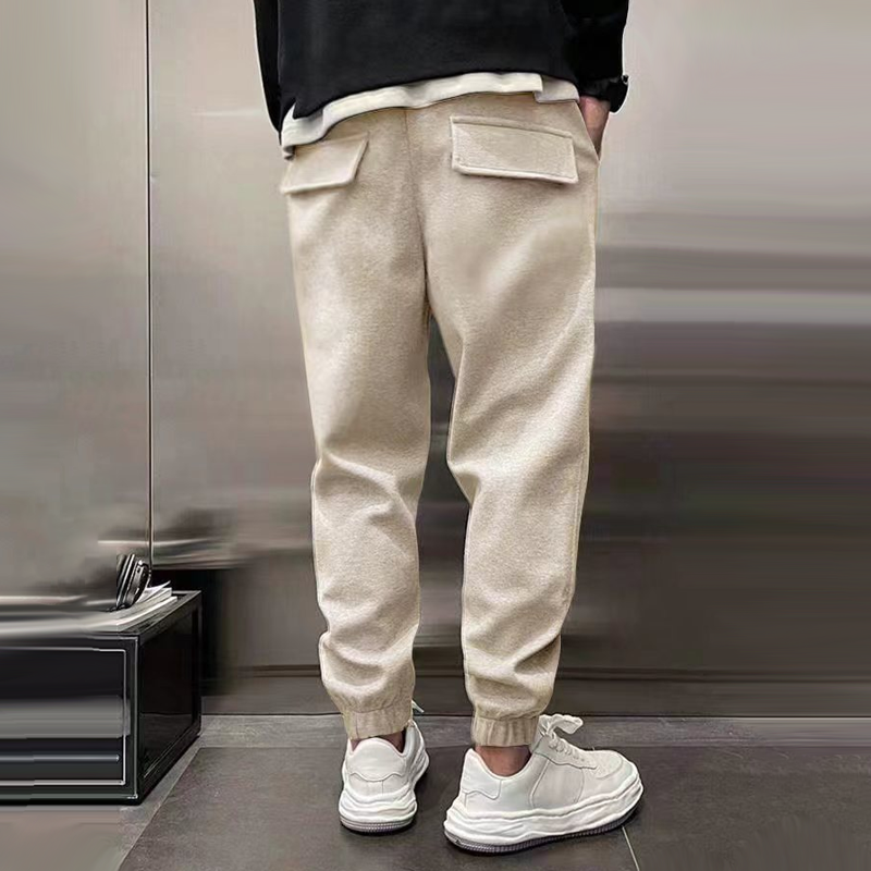 Heren Joggingbroek met Nauwsluitende Pijpen en Achterzakken