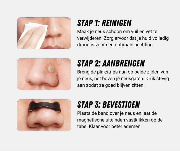 Magnetische Neusstrip - Neusspreider voor meer Zuurstof
