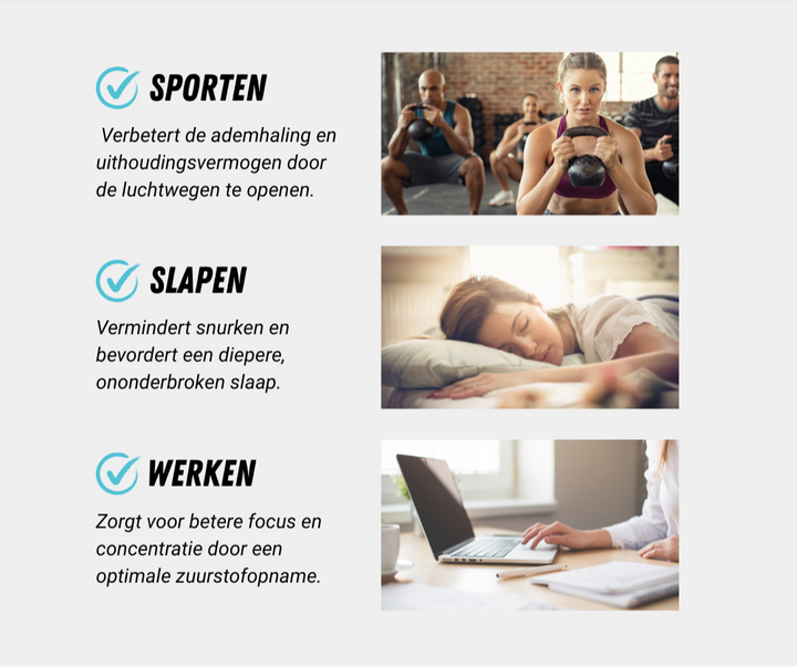 Magnetische Neusstrip - Neusspreider voor meer Zuurstof