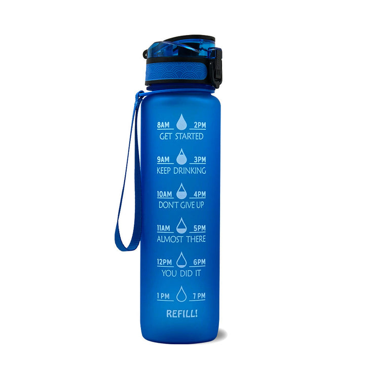 Motivatie Drinkfles - Waterfles met Tijdlijn - 1000ml