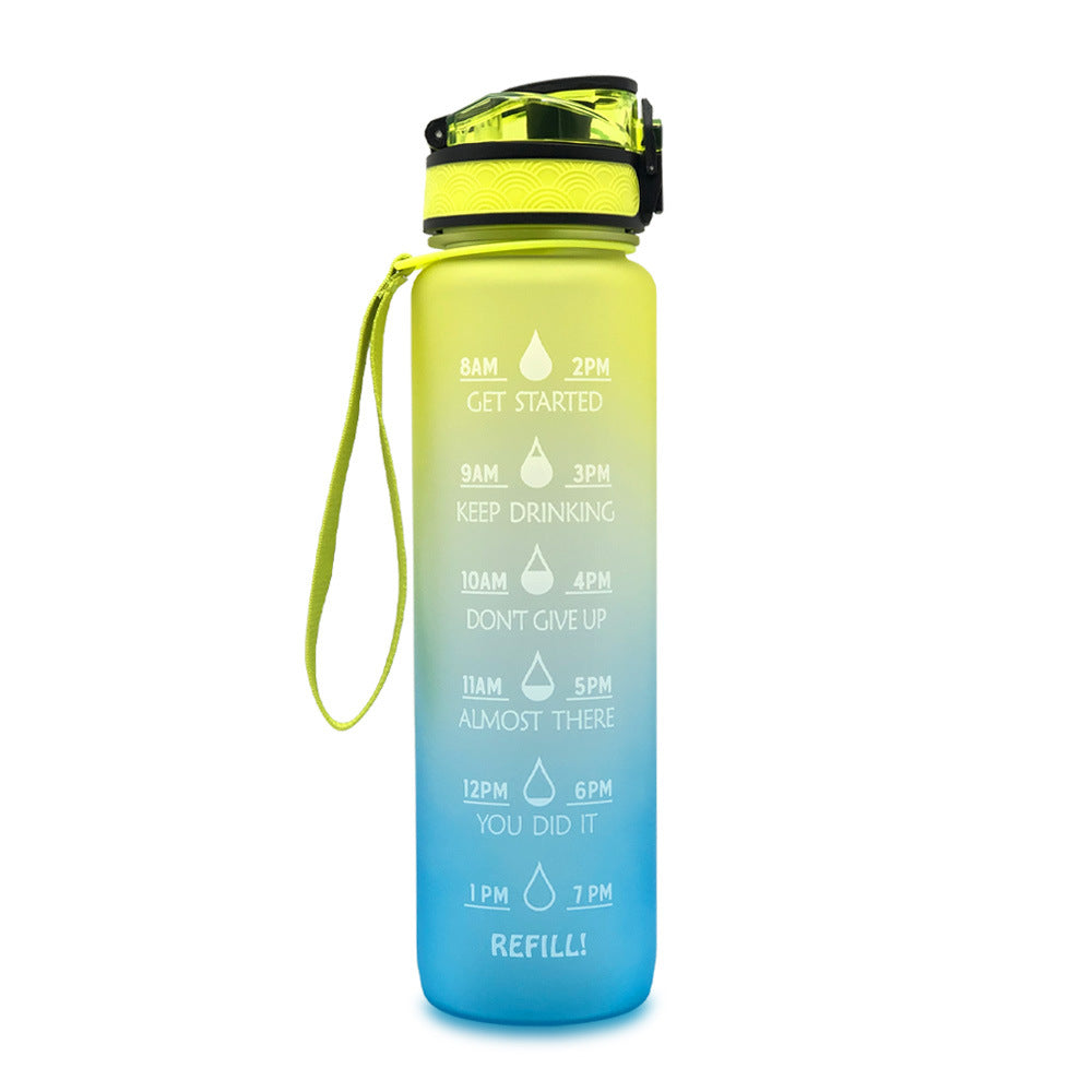 Motivatie Drinkfles - Waterfles met Tijdlijn - 1000ml