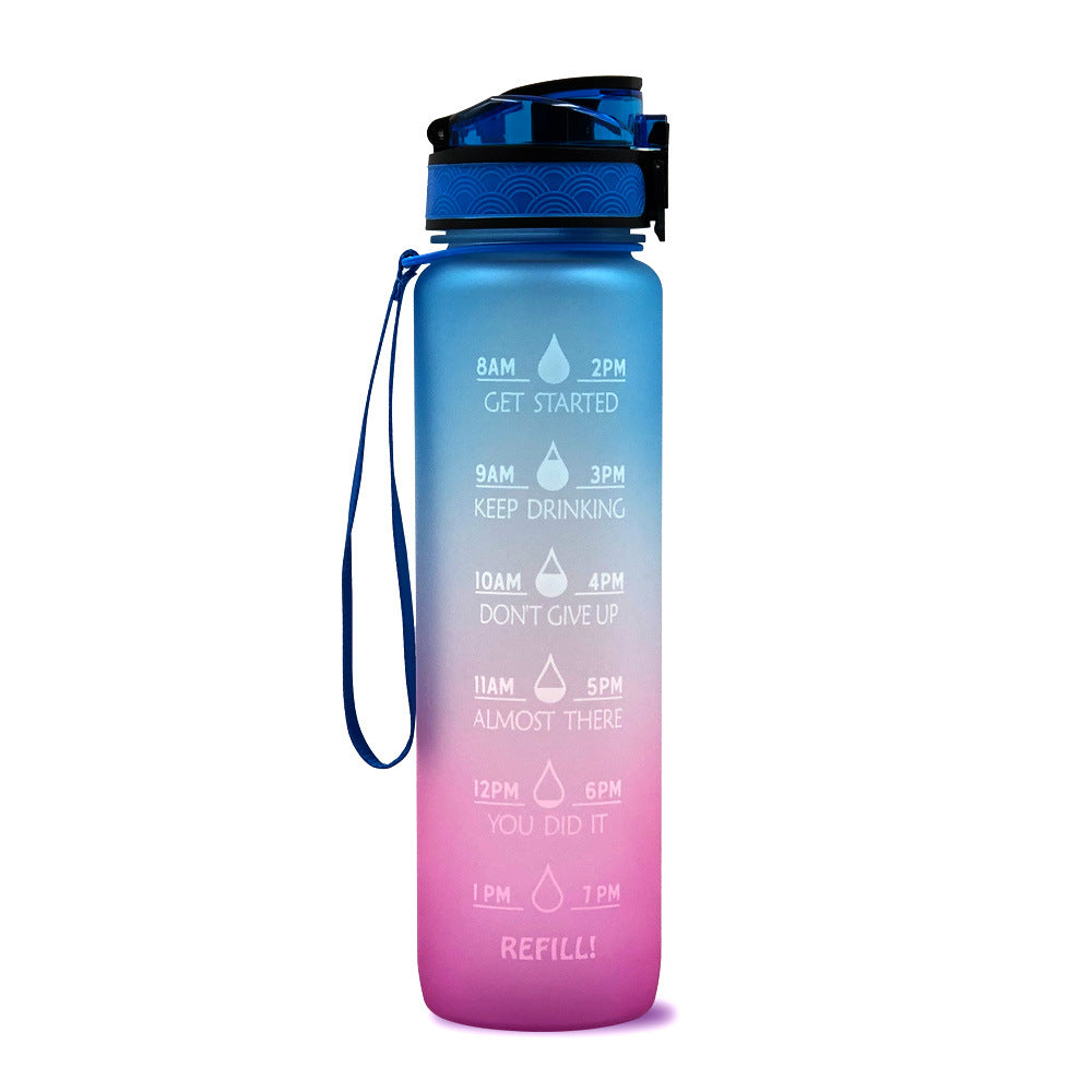 Motivatie Drinkfles - Waterfles met Tijdlijn - 1000ml